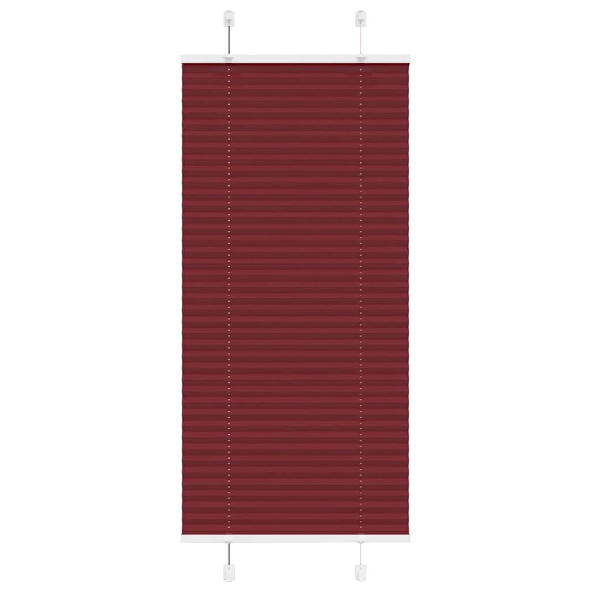 VIDAXL Store plisse rouge bordeaux 65x100 cm largeur du tissu 64,4 cm