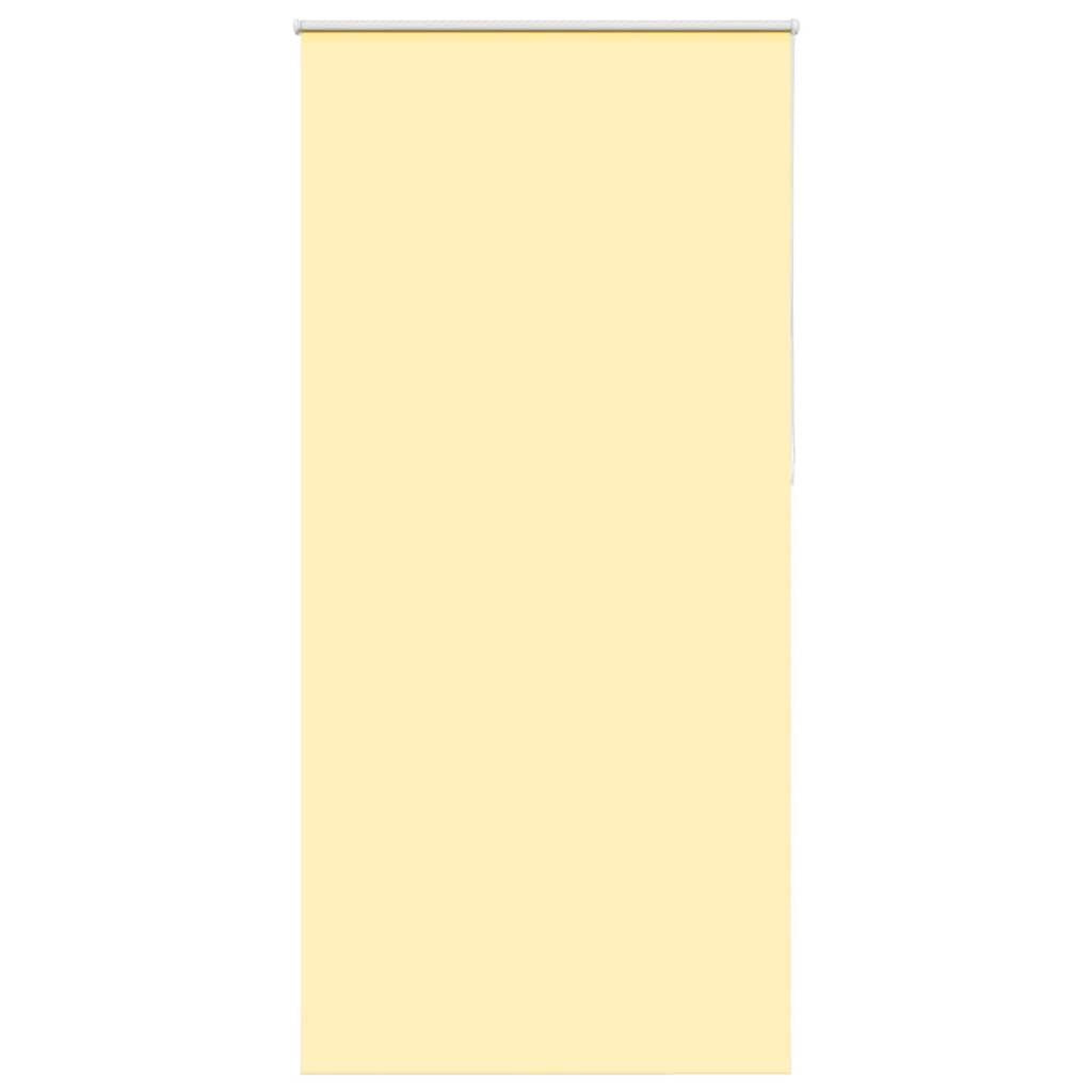 VIDAXL Store enrouleur occultant jaune largeur du tissu 110,7 cm