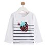 Voir la diapositive 1 : INEXTENSO T-shirt fraise manches longues bébé fille