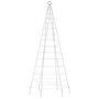 Voir la diapositive 4 : VIDAXL Sapin de Noël à LED sur mât de drapeau 200 LED blanc 180 cm