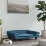 Voir la diapositive 1 : VIDAXL Lit pour chien bleu 70x48x22 cm velours