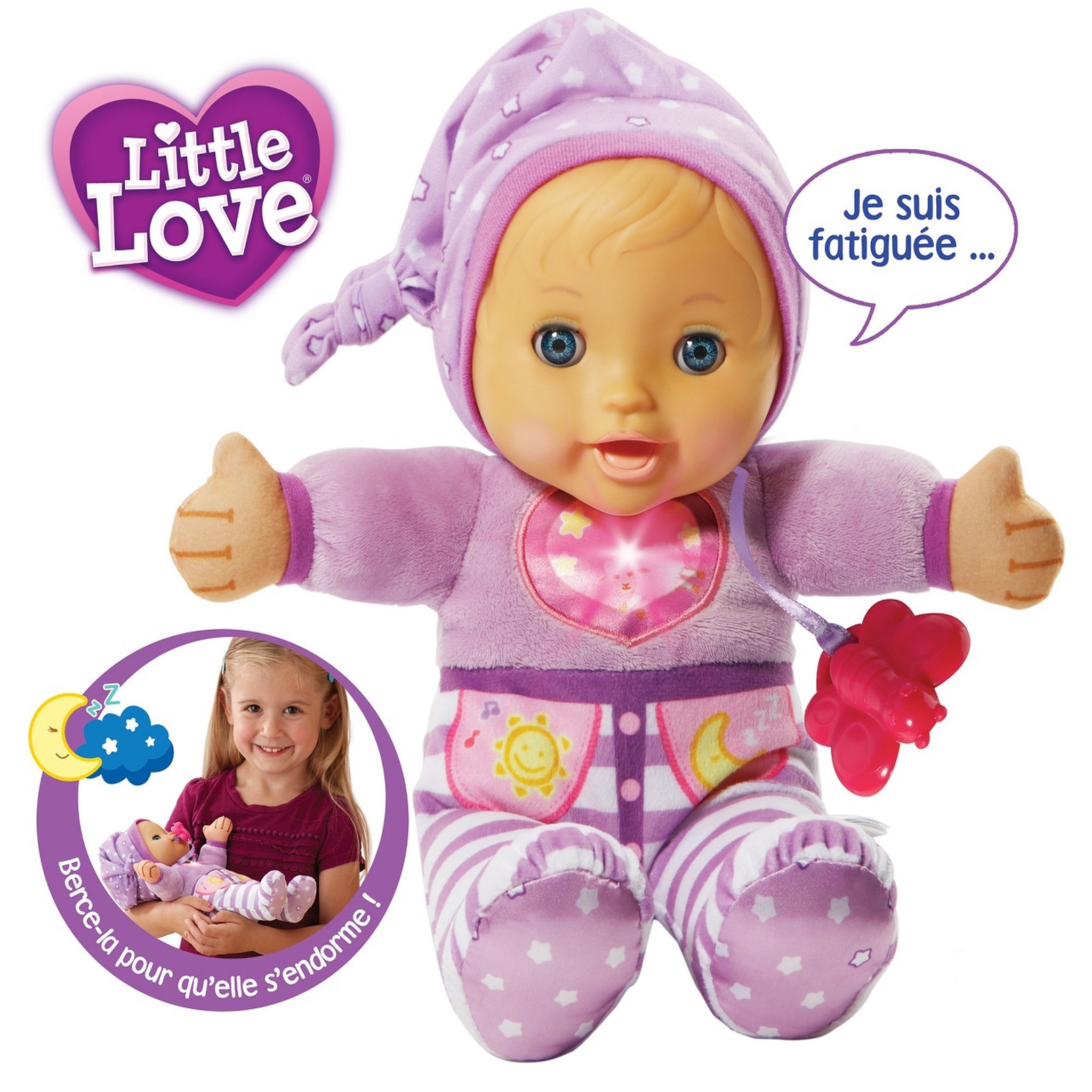 Voir la diapositive 3 : VTECH Poupon mon bébé à bercer - Little love 