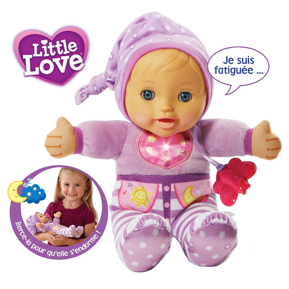 VTECH Poupon mon bébé à bercer - Little love 