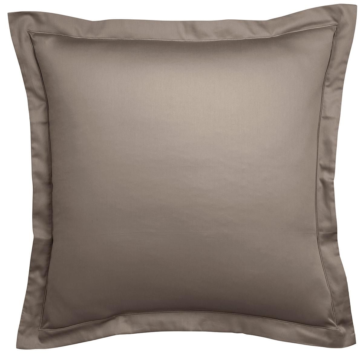 DODO Taie d'oreiller Partition Satin de coton Coloris Taupe