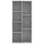 Voir la diapositive 4 : VIDAXL Bibliotheque Gris beton 50x25x106 cm Bois d'ingenierie