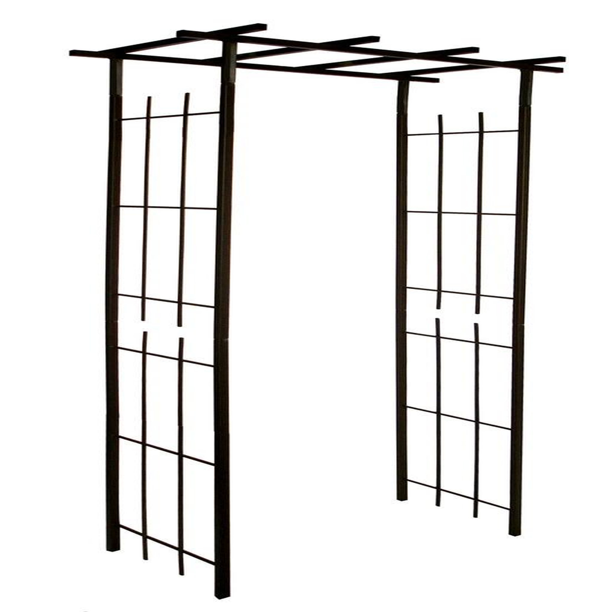 CENTRALE BRICO Pergola tube CAR20 fer vieilli - 97x40x198 cm - Acier époxy