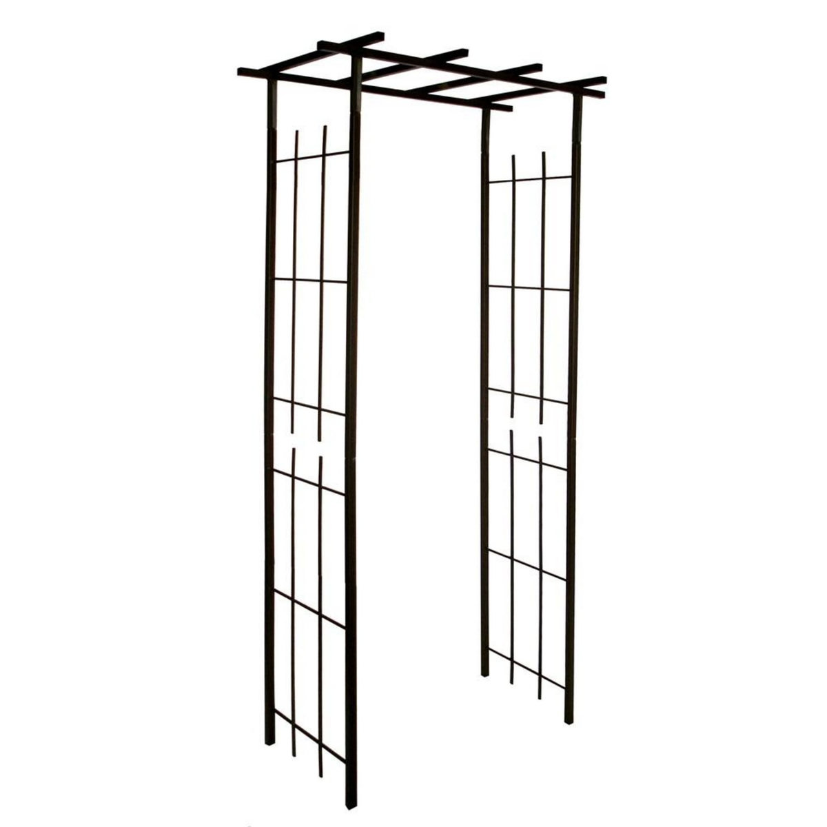 CENTRALE BRICO Pergola tube CAR20 fer vieilli - 97x40x198 cm - Acier époxy