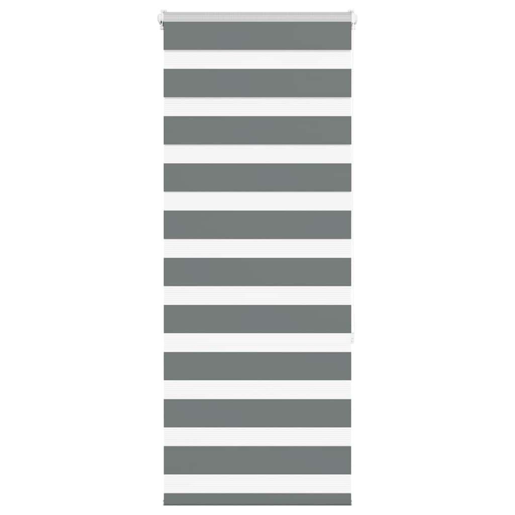 VIDAXL Store zebre gris fonce largeur du tissu 50,9 cm polyester