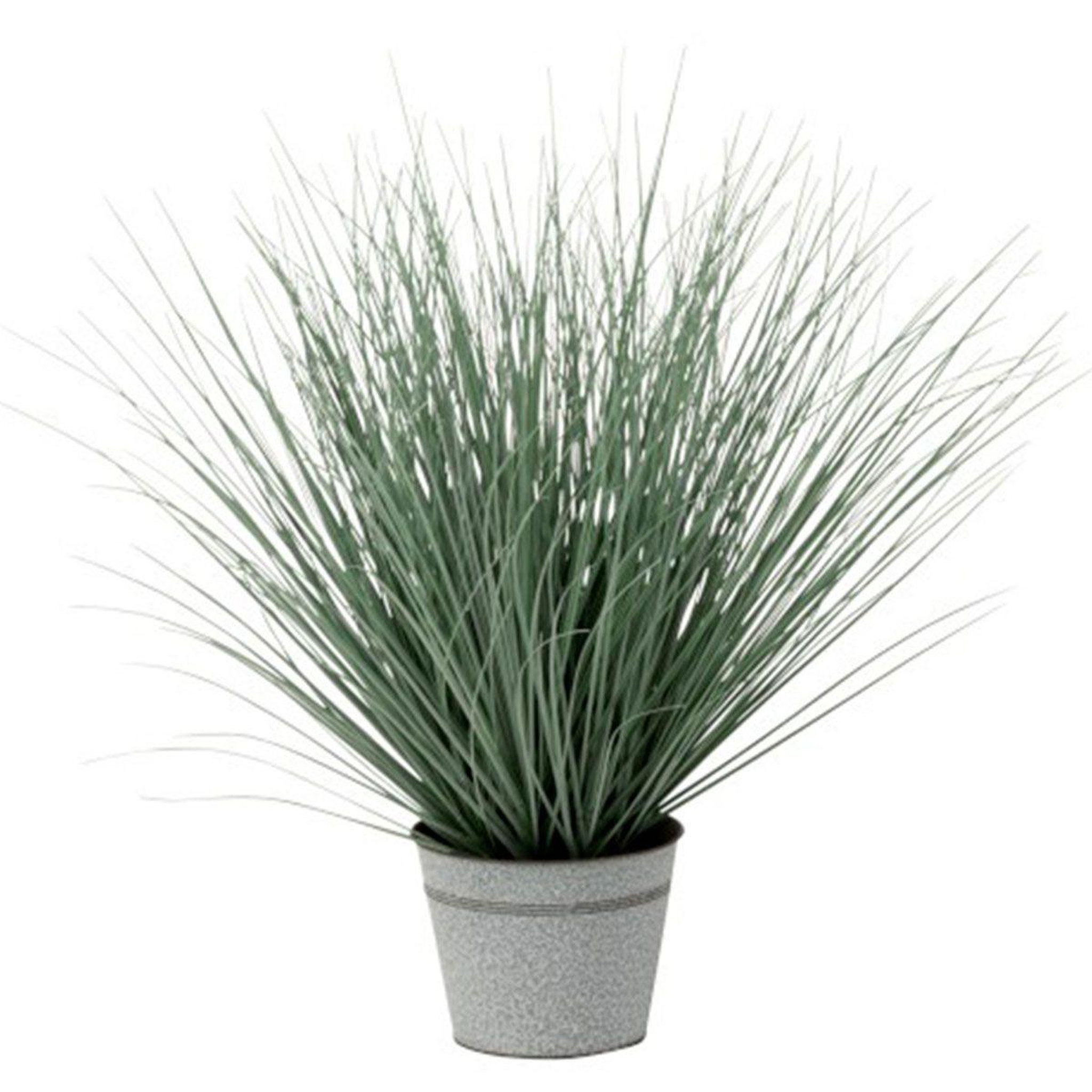 J-LINE Plante artificielle en pot  herbes  76cm vert