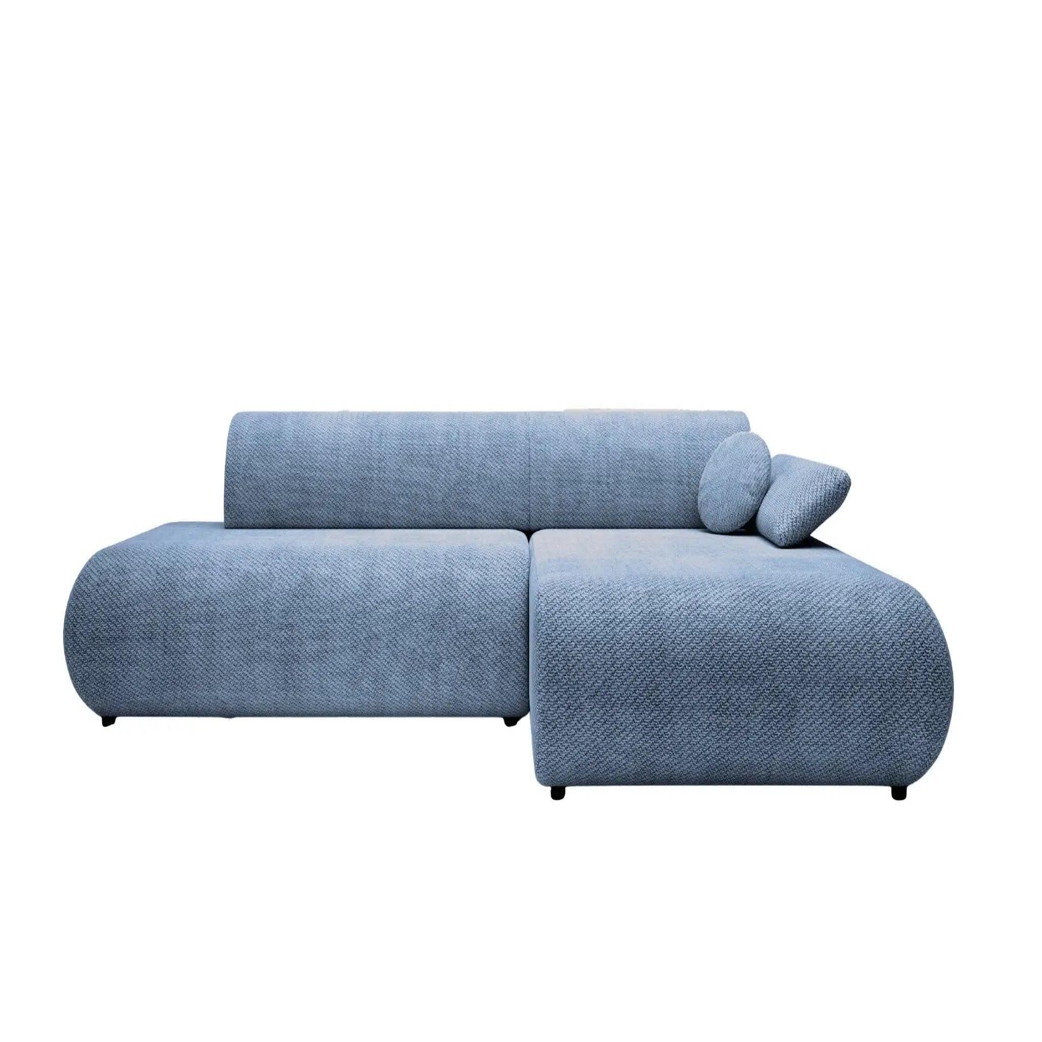 Voir la diapositive 1 : CASANOVA PARIS Levi - canapé d'angle convertible tissu lisse