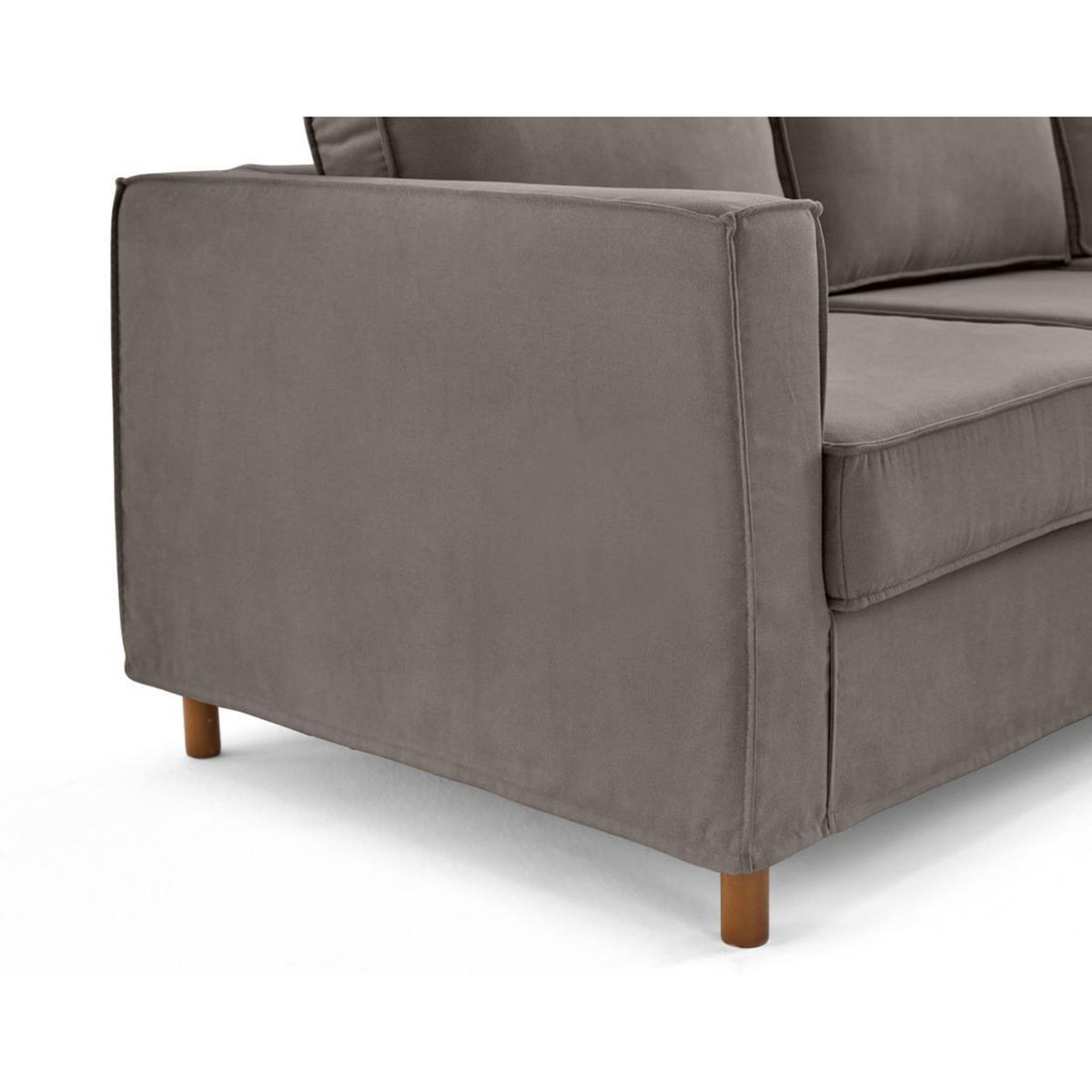 LISA DESIGN Jake - canapé déhoussable d'angle droit 5 places en tissu