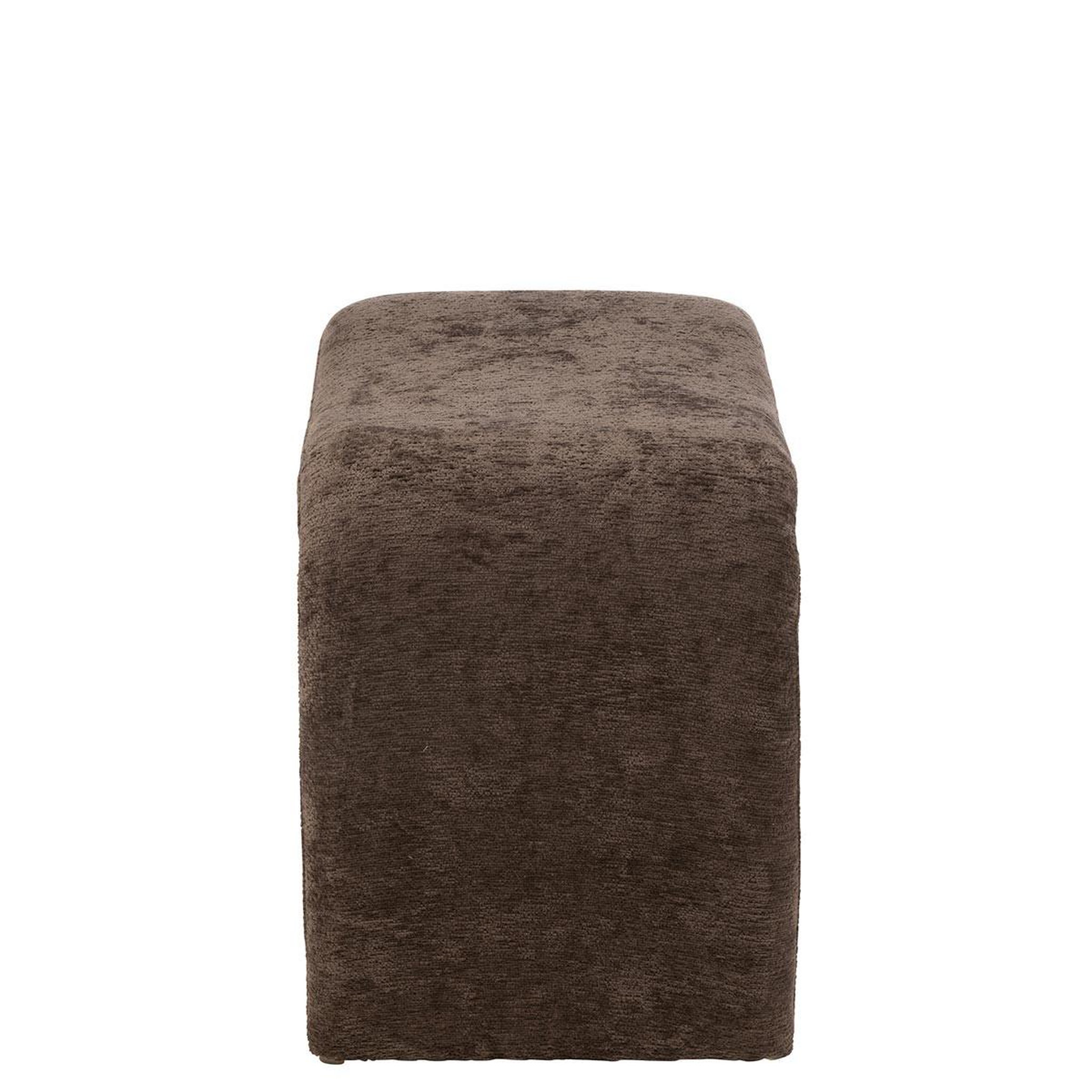 Voir la diapositive 3 : J-LINE Pouf design  anise  61cm marron foncé