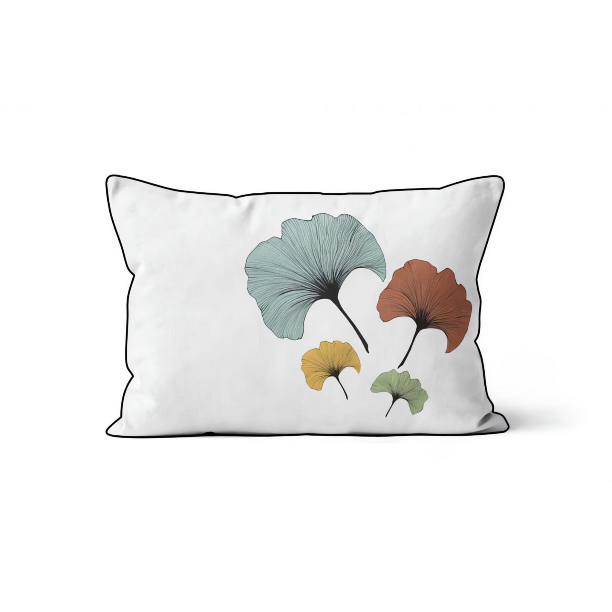 Copripiumino Soleil D'Ocre Ginkgo 140x200 In Cotone | Con 1 Federa 63x63, Grigio, Stampe Floreali
