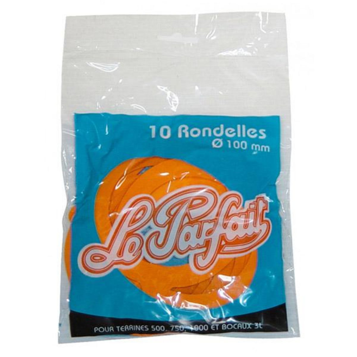 Le parfait Lot de 10 rondelles caoutchouc pour bocaux en verre 10cm - 612104