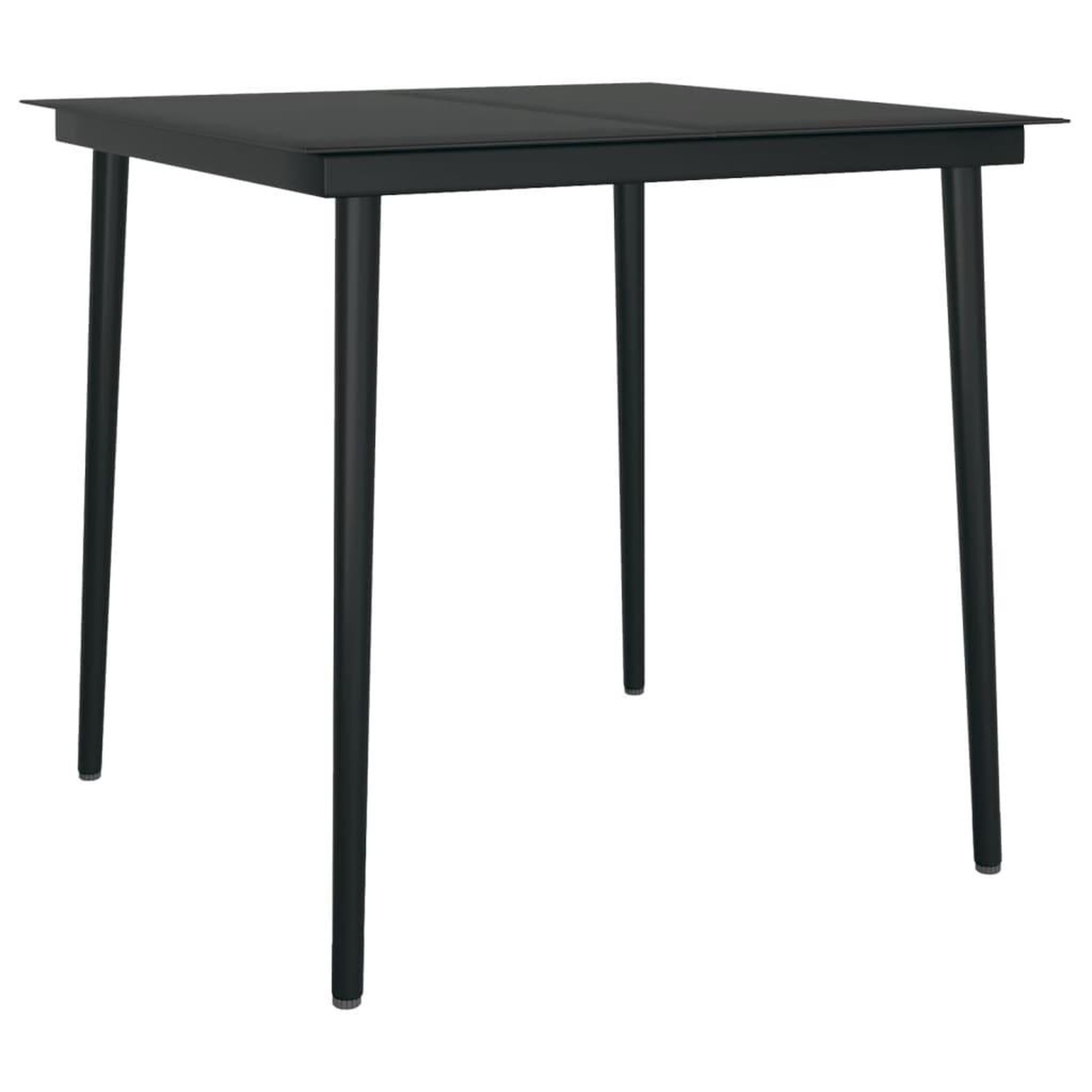 Voir la diapositive 4 : VIDAXL Ensemble a manger de jardin avec coussins 3 pcs Noir