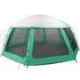 Voir la diapositive 3 : VIDAXL Tente piscine toit amovible parois maille vert d'eau 612x612 cm