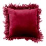 Voir la diapositive 1 : Paris Prix Coussin Déco Plumes  Marlina  40x40cm Bordeaux