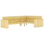 Voir la diapositive 3 : VIDAXL Salon de jardin 4 pcs Bois de pin impregne