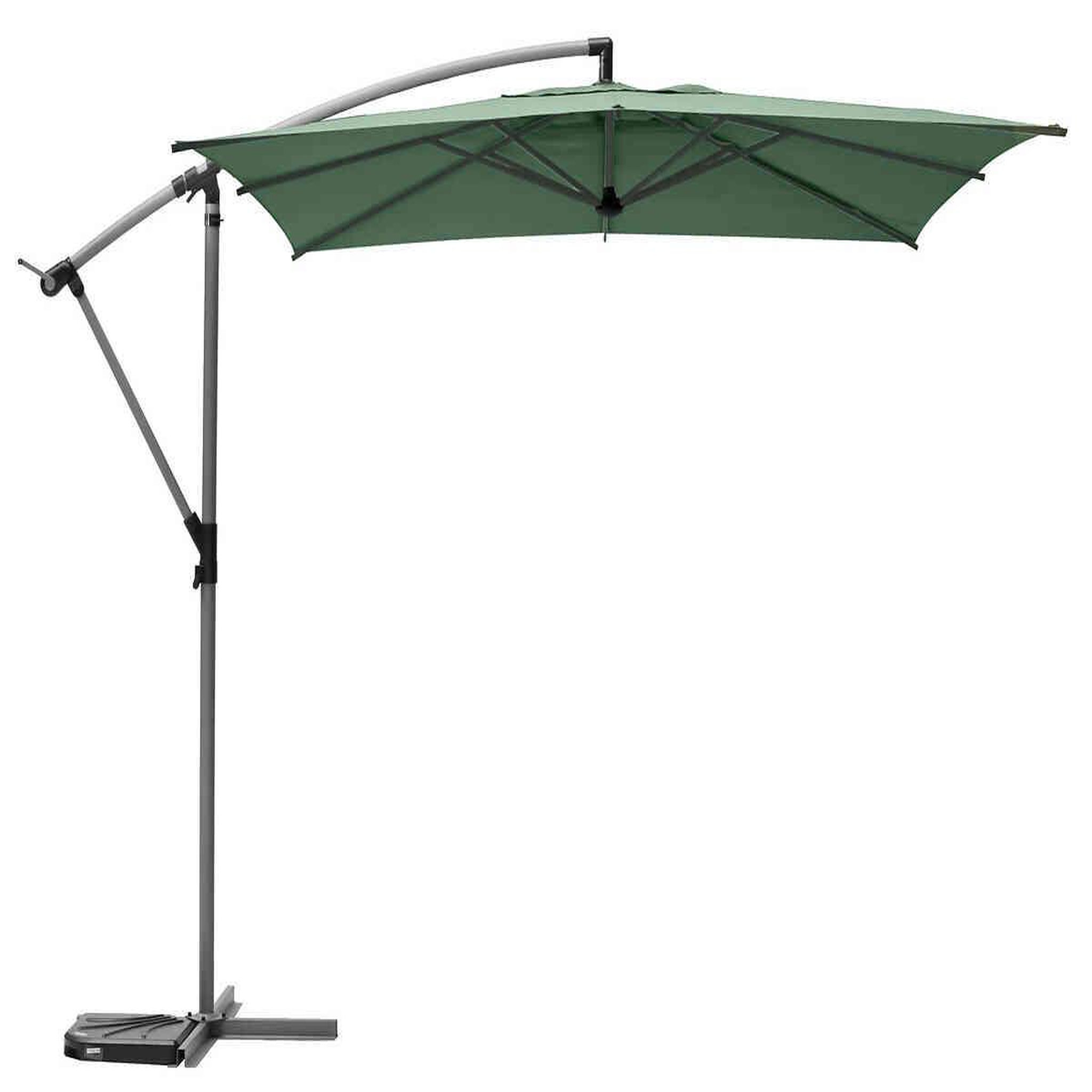 Voir la diapositive 2 : HESPERIDE Parasol déporté carré Manoa Olive - 2,5 x 2,5 m - Hespéride