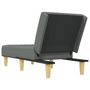 Voir la diapositive 5 : VIDAXL Chaise longue gris fonce tissu