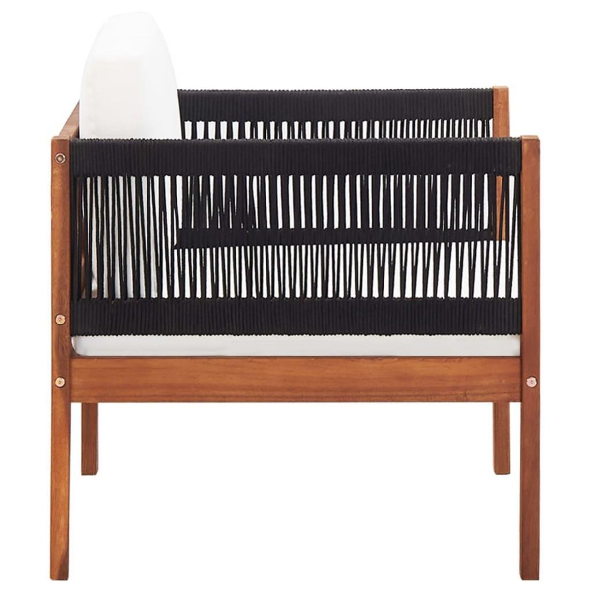 VIDAXL Chaises de jardin lot de 2 Bois d'acacia massif