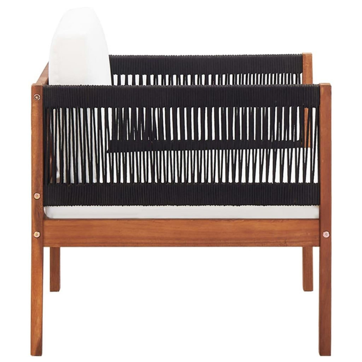 VIDAXL Chaises de jardin lot de 2 Bois d'acacia massif