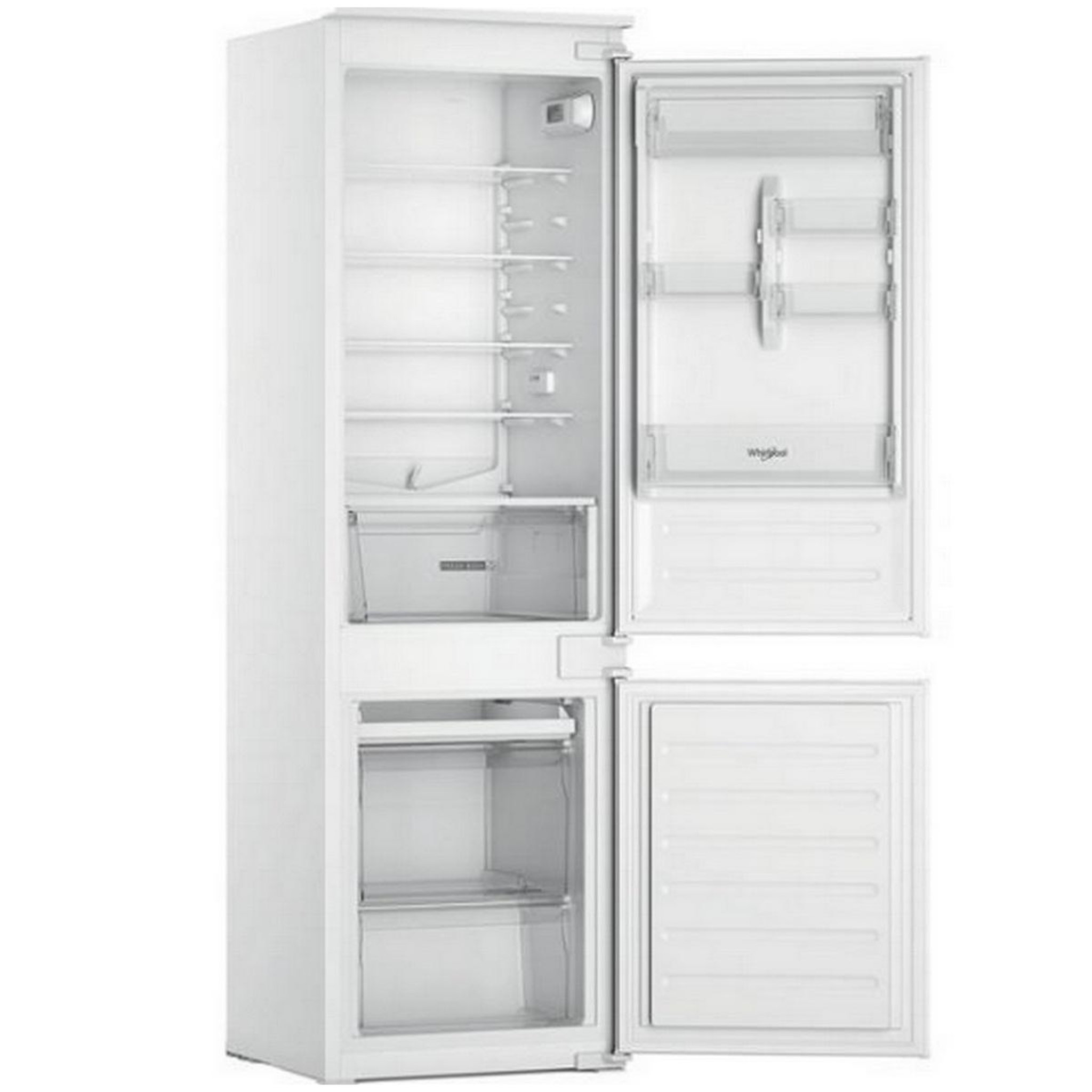 Voir la diapositive 4 : Whirlpool Réfrigérateur combiné intégrable à glissières 268l - whc18d071a1fr
