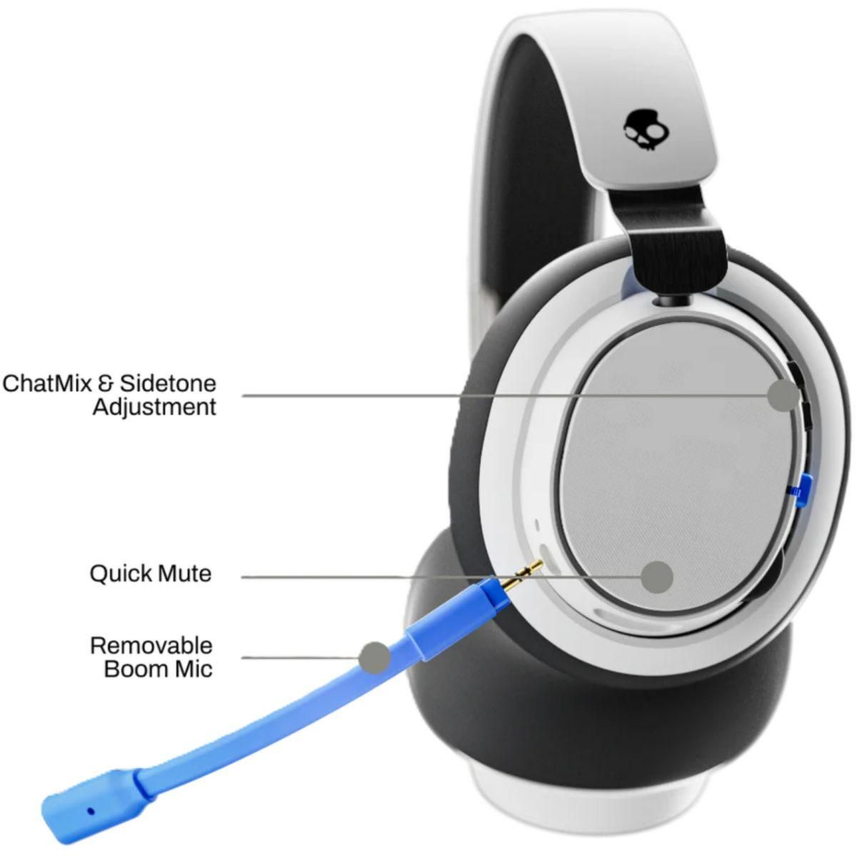 Skullcandy Casque gamer SLYR PRO WHITE BLUE PS5