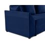 Voir la diapositive 5 : BEST MOBILIER Mike - canapé d'angle réversible - 4 places - convertible avec coffre - en velours