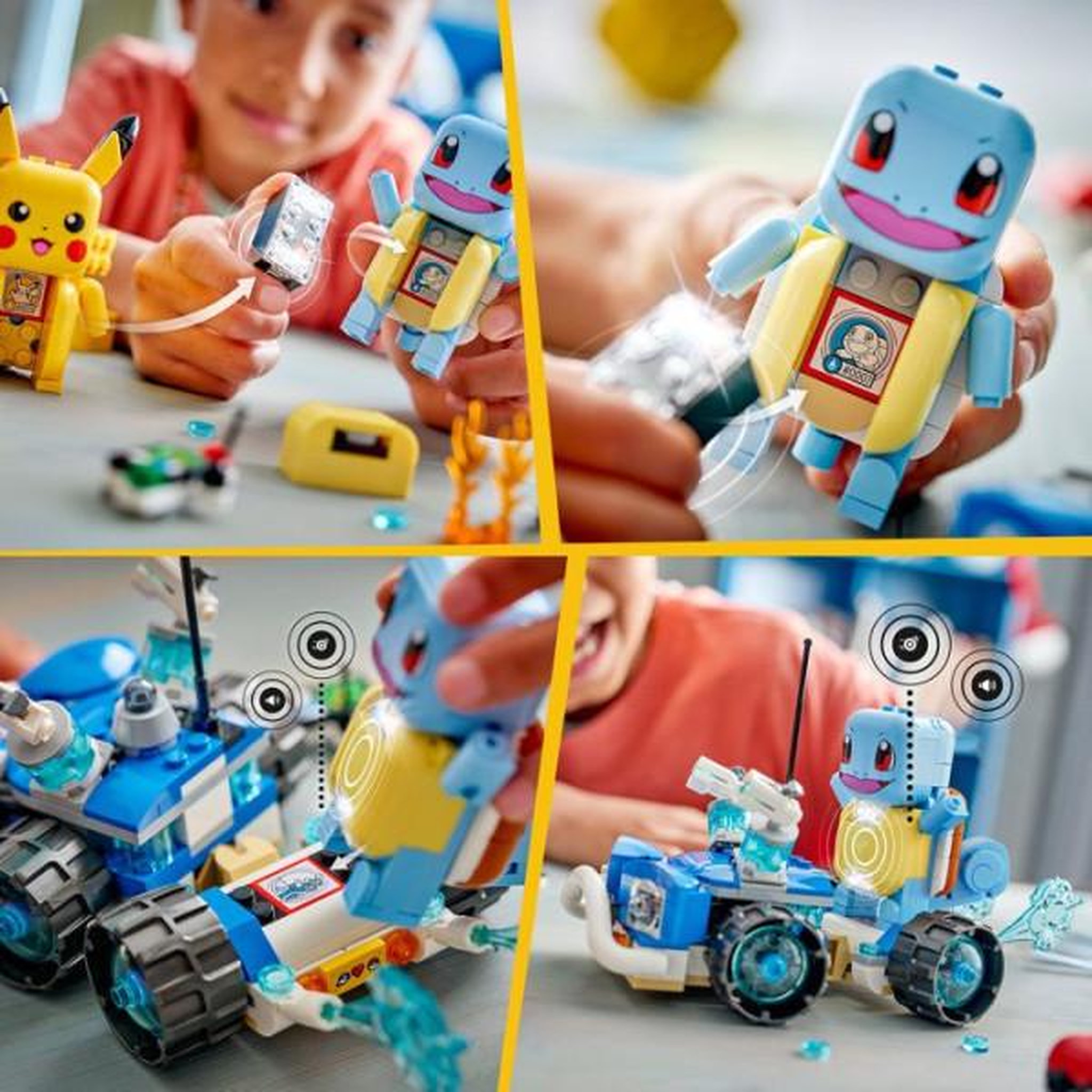 Voir la diapositive 5 : LEGO LEGO Pokémon 72156 - Set de construction compatible SMART Play™ - Carapuce, Aventure avec le buggy du Dresseur - Des 7 ans