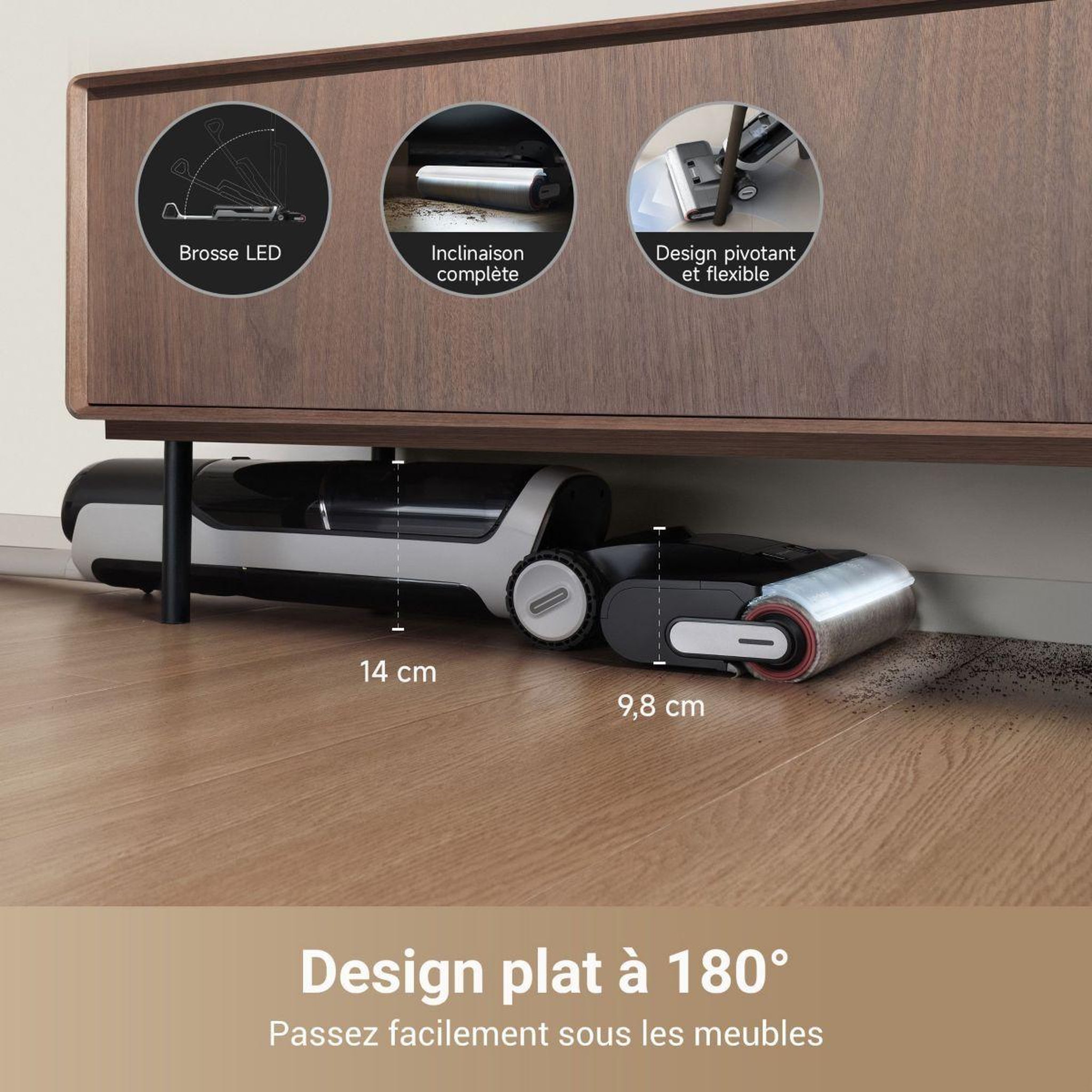 Voir la diapositive 3 : DREAME Aspirateur laveur h14 pro