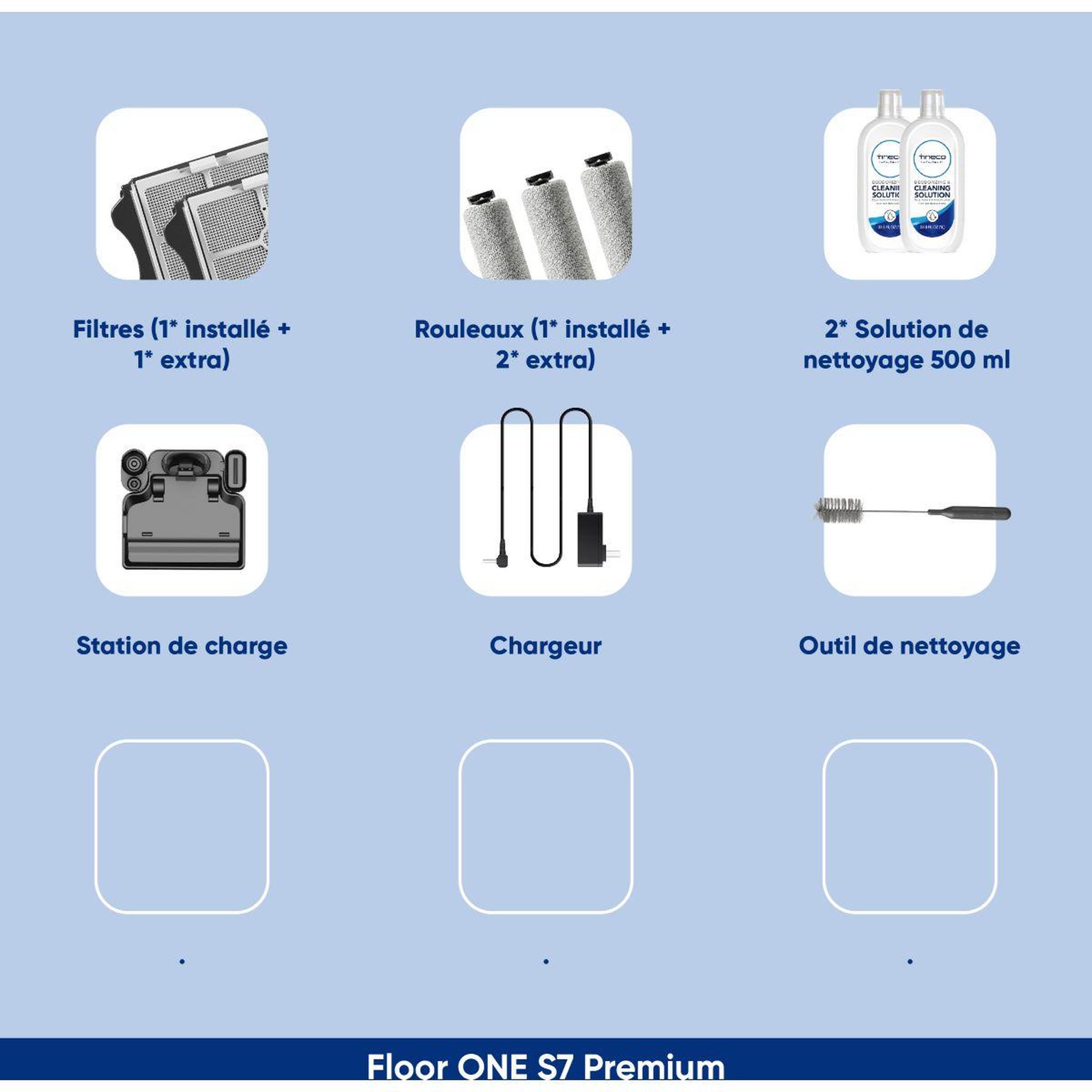 Voir la diapositive 3 : TINECO Aspirateur laveur Floor One S7 Premium