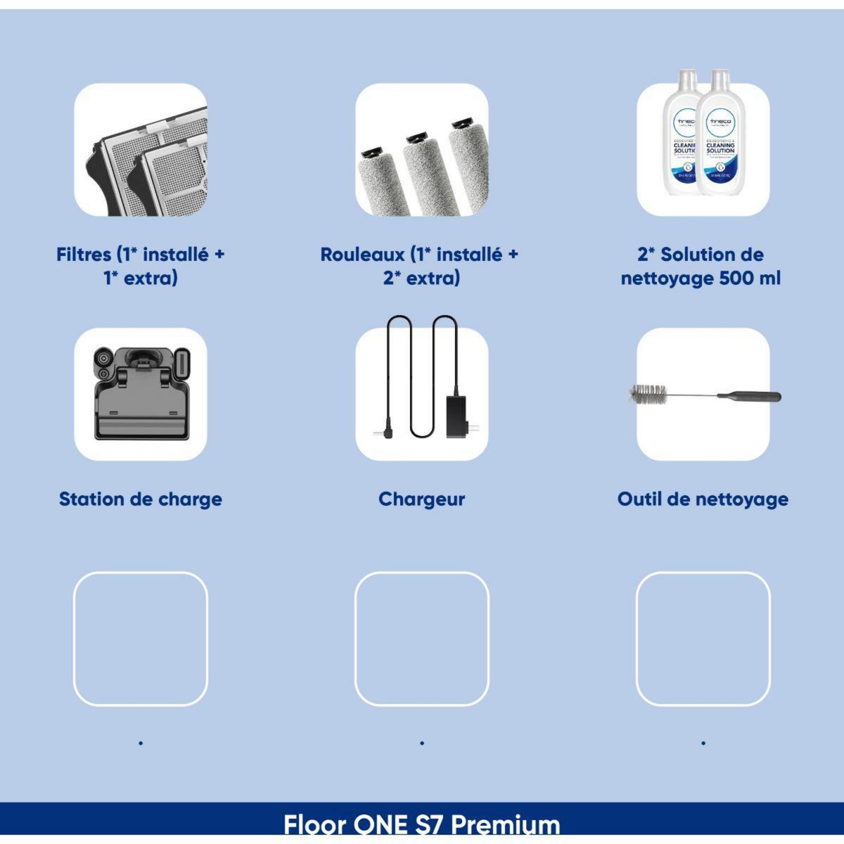 TINECO Aspirateur laveur Floor One S7 Premium