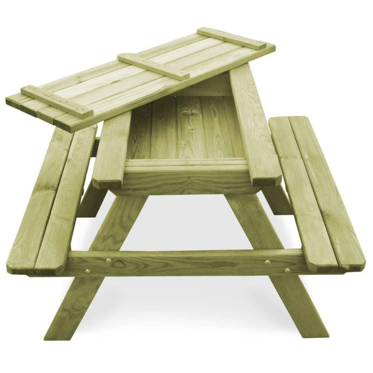 VIDAXL Table de pique-nique pour enfants avec bancs Pinede impregnee