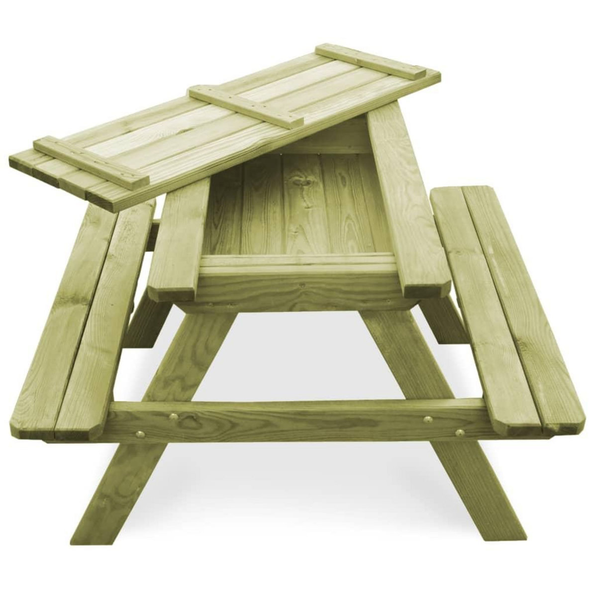 VIDAXL Table de pique-nique pour enfants avec bancs Pinede impregnee