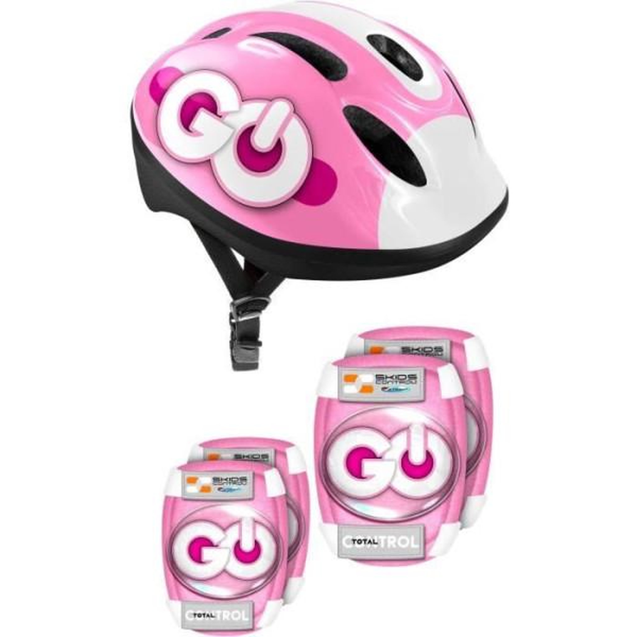STAMP Protections roller - STAMP - SKIDS CONTROL - Casque / Coudieres / Genouilleres - Rose