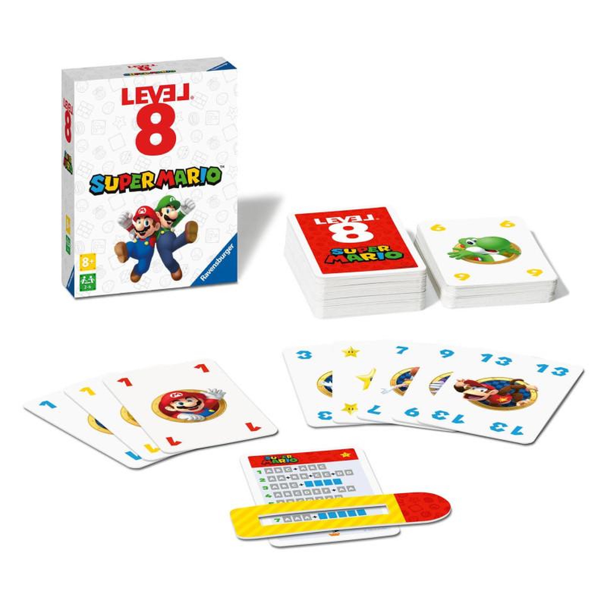 Voir la diapositive 2 : RAVENSBURGER Ravensburger - Level 8 - Jeu de cartes Super Mario 273430