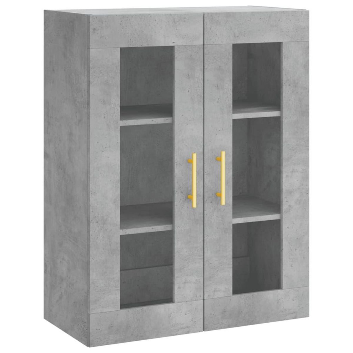 VIDAXL Buffet haut Gris beton 69,5x34x180 cm Bois d'ingenierie