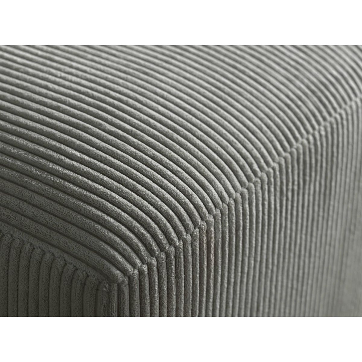 LISA DESIGN Livy - canapé d'angle convertible - avec coffre - en velours côtelé - 5 places - droit