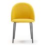 Voir la diapositive 2 : VS VENTA-STOCK Pack 2 chaises Salle à Manger tapissées Kenia Moutarde, 43 cm x 47cm x 78,5 cm