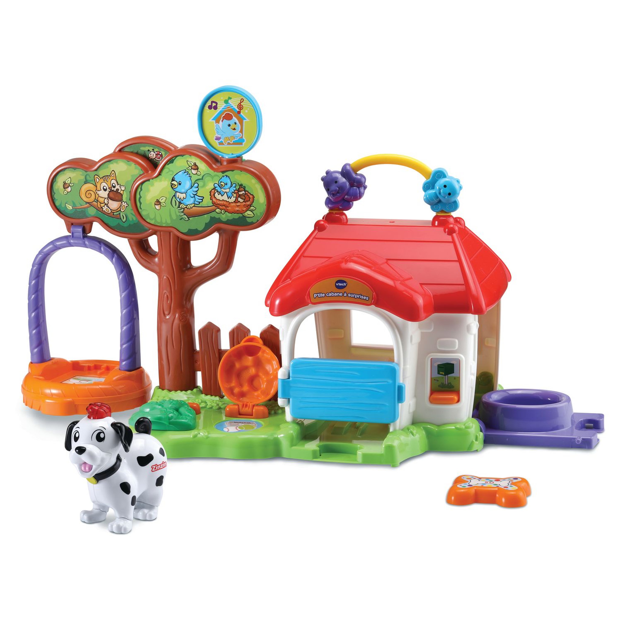 Voir la diapositive 1 : VTECH P'tite cabane à surprises et Zinzin le chien - Tut tut Animo