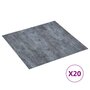 Voir la diapositive 2 : VIDAXL Dalles de plancher autoadhesives 20 pcs PVC 1,86 m^2 marbre gris