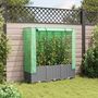 Voir la diapositive 3 : VIDAXL Jardiniere surelevee avec housse aspect rotin 120x40x138 cm