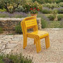 Voir la diapositive 6 : CONCEPT USINE Lot de 6 chaises de jardin empilables jaunes BERGAME