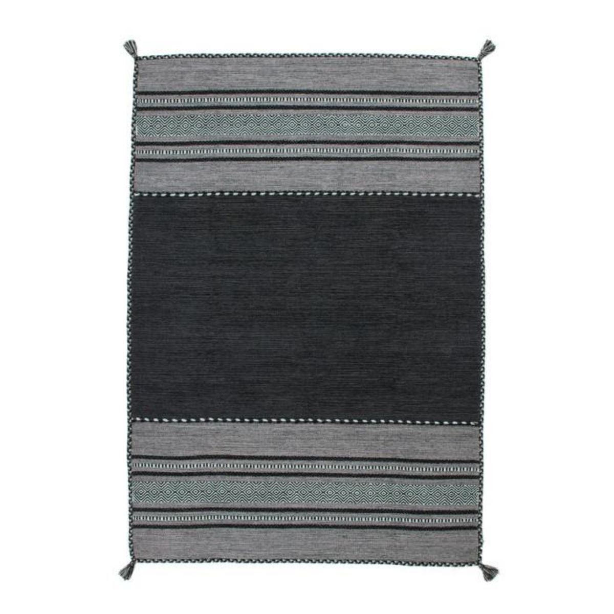 Paris Prix Tapis Ethnique Tissé à la Main  Alhambra  Gris