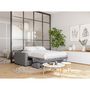 Voir la diapositive 8 : Canapé convertible système couchage express matelas 160x200 17cm 3 places en tissu DYLAN 