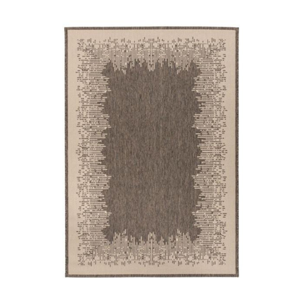 Paris Prix Tapis Imprimé à Poils Courts  Splash  Marron