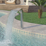 VIDAXL Fontaine d'etang Acier inoxydable 50 x 30 x 90 cm Argente