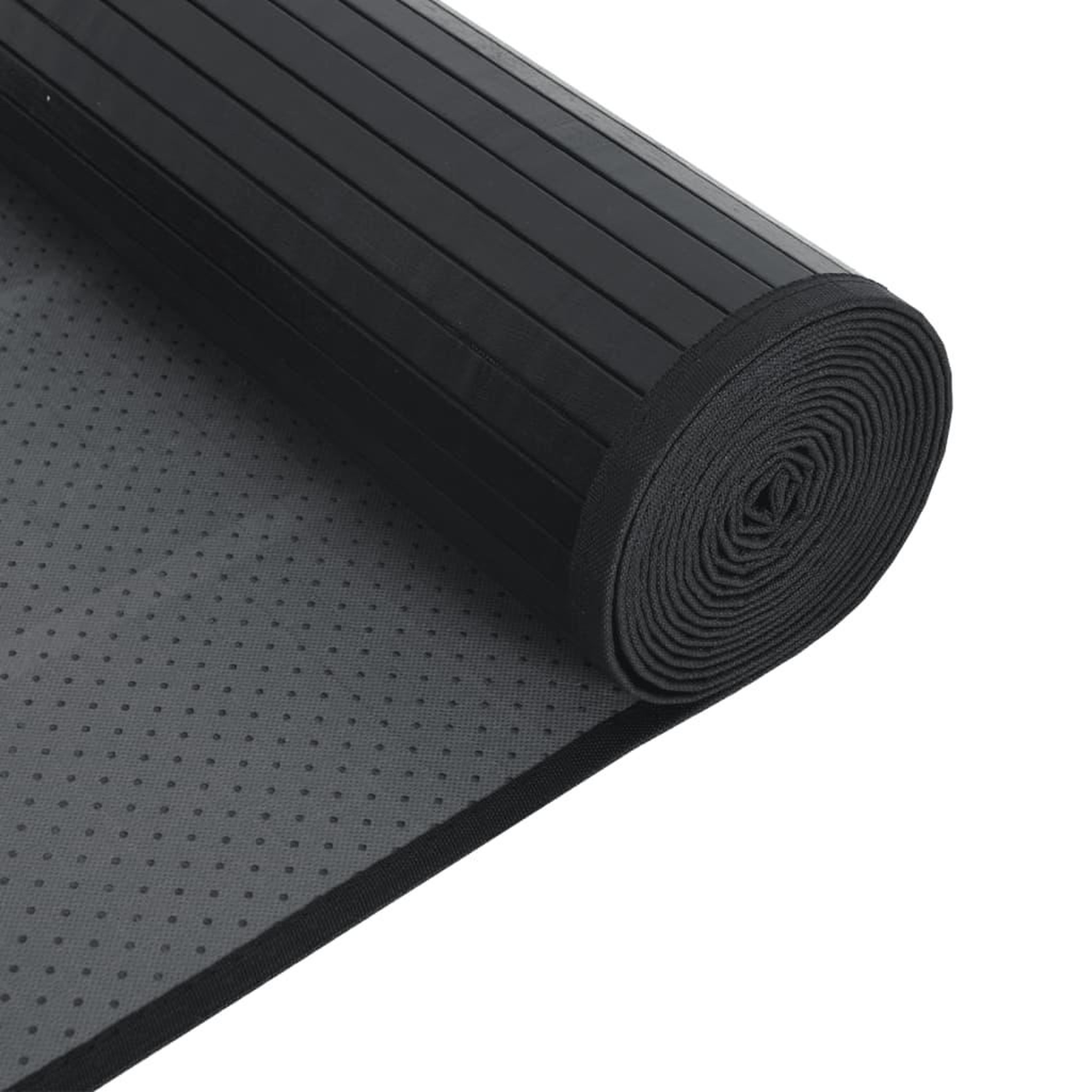 Voir la diapositive 5 : VIDAXL Tapis rectangulaire noir 60x400 cm bambou