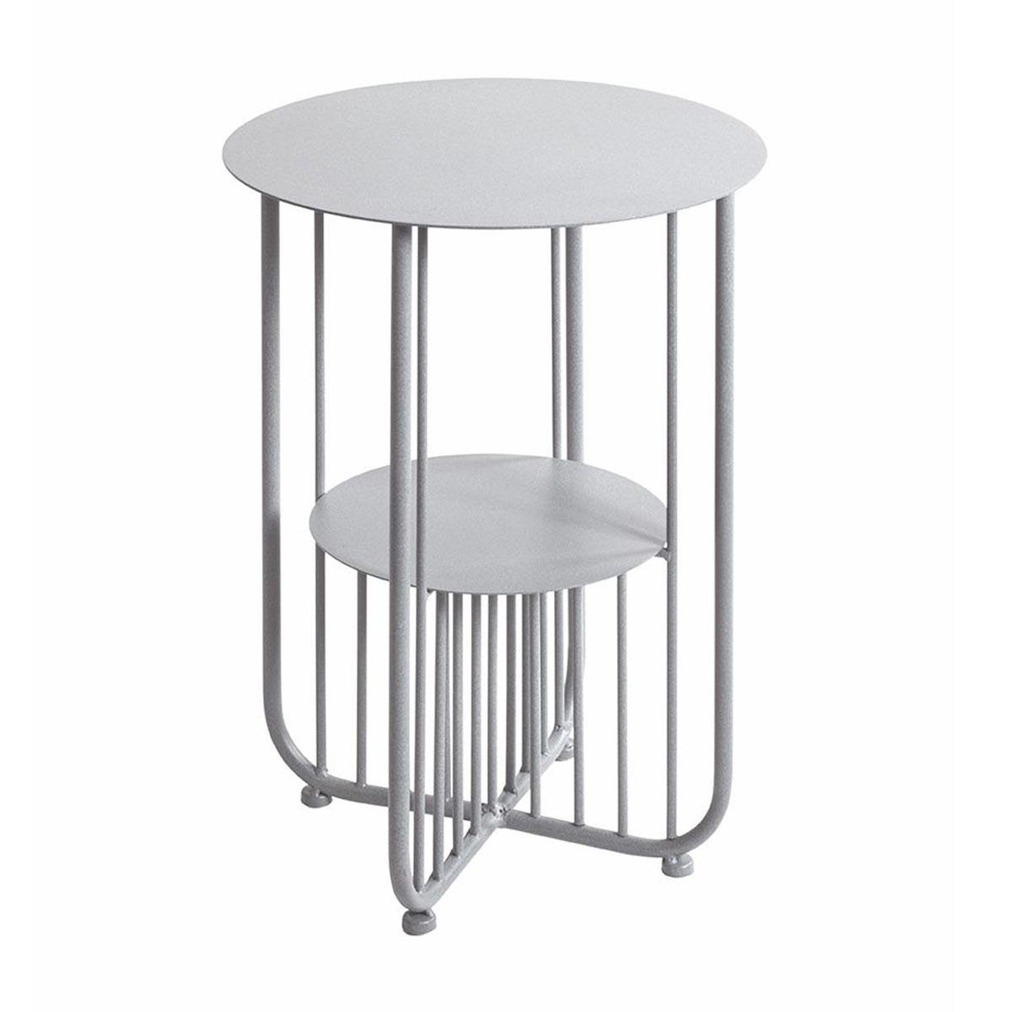 Paris Prix Table d'Appoint Design  Violetta  49cm Gris